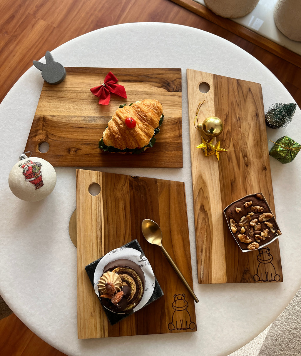 Bunny Wooden Platter Wide