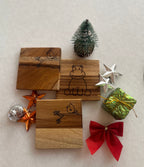 Hippo Wooden Coasters (Set of 4)
