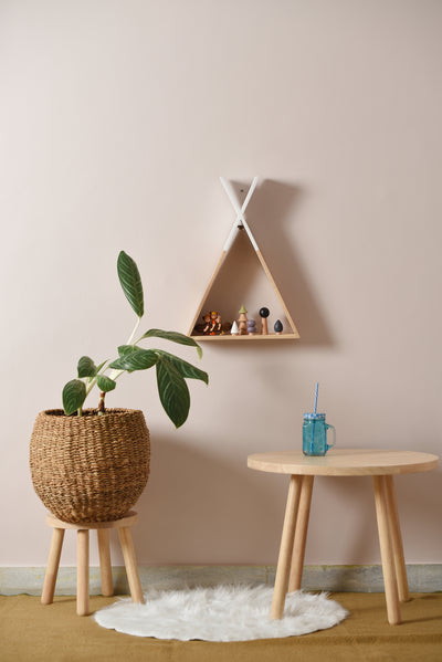 TEEPEE WALL SHELF (WHITE)