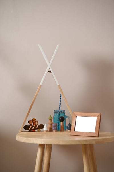 TEEPEE WALL SHELF (WHITE)