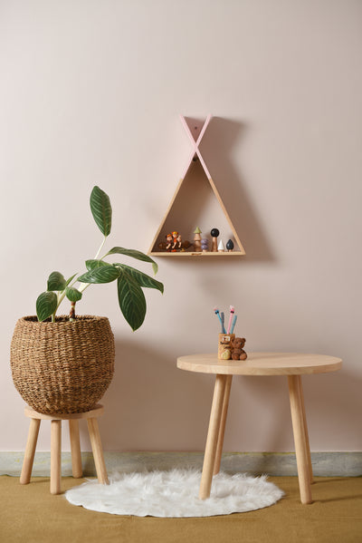 TEEPEE WALL SHELF (BABY PINK)